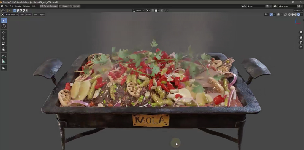 Blender烤鱼教程-cg男孩
