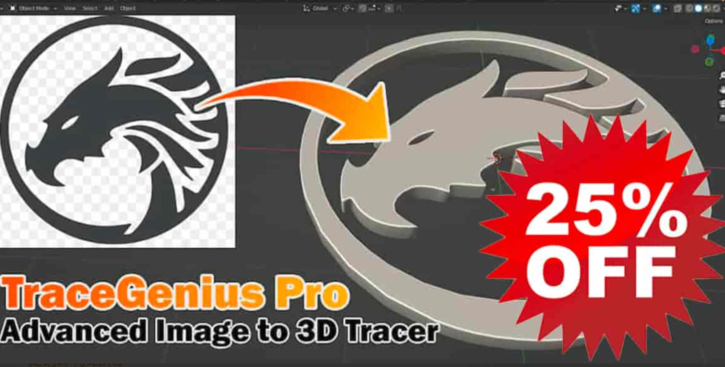 Tracegenius Pro 2.1 – 高级 2D 图像转 3D 示踪剂 中文版获取进QQ群950446274-cg男孩