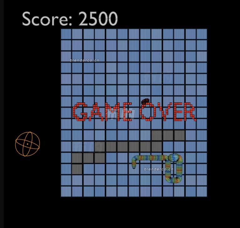 Blender几何节点制作贪吃蛇-cg男孩