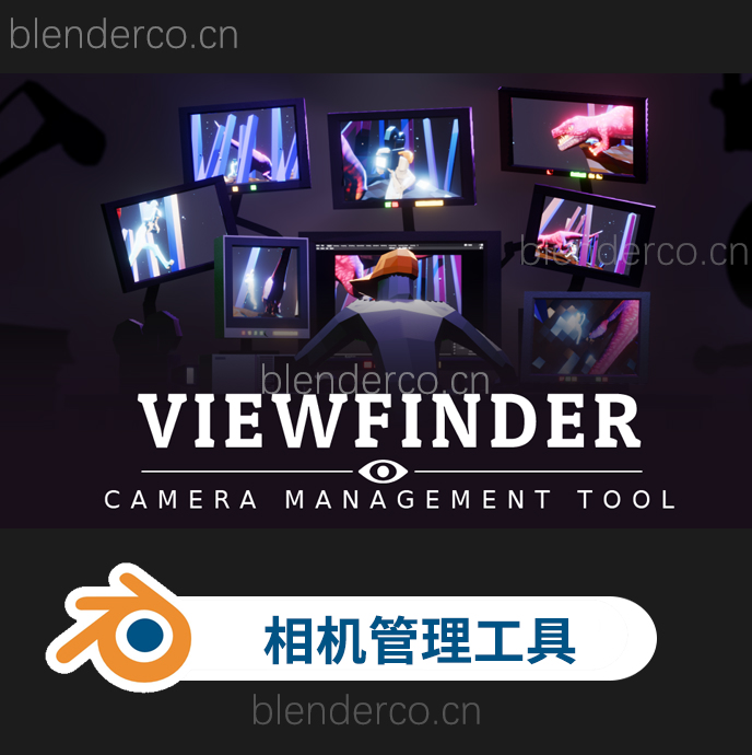 Blender摄像机场景预览管理插件 Viewfinder – Camera Management Tool v1.8.0-cg男孩