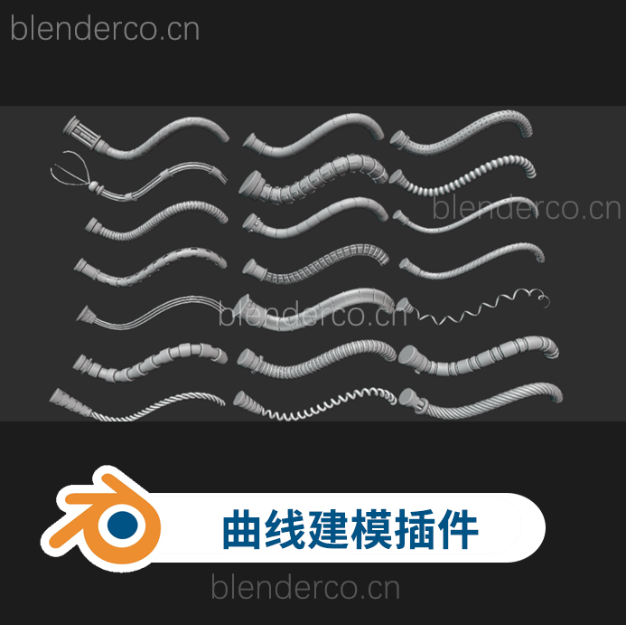 blender曲线形状建模插件 Handy Curve Profile v1.4.5-cg男孩