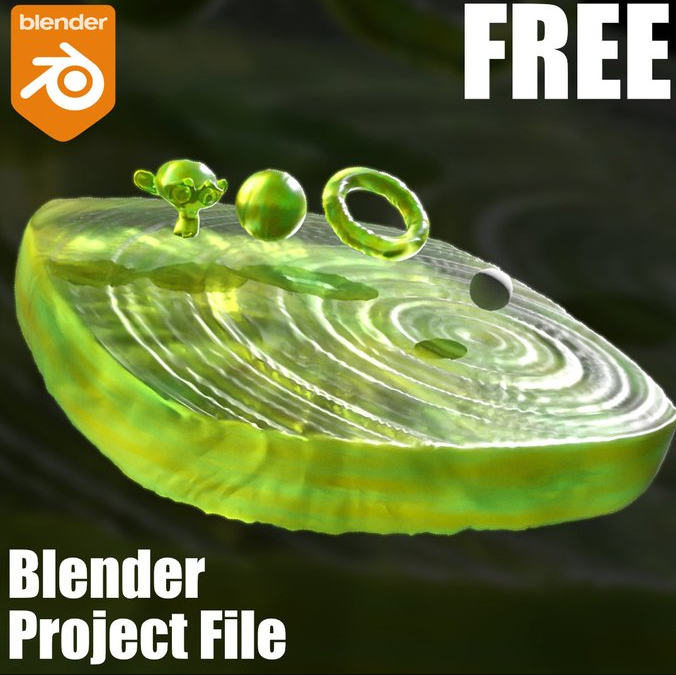 几何节点 + 水波纹着色器【lender Project File_002-cg男孩