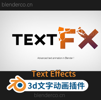 Text Effects 0-99教程Blender简单的印地语文本爆炸动画Blender 更新4.2版-cg男孩